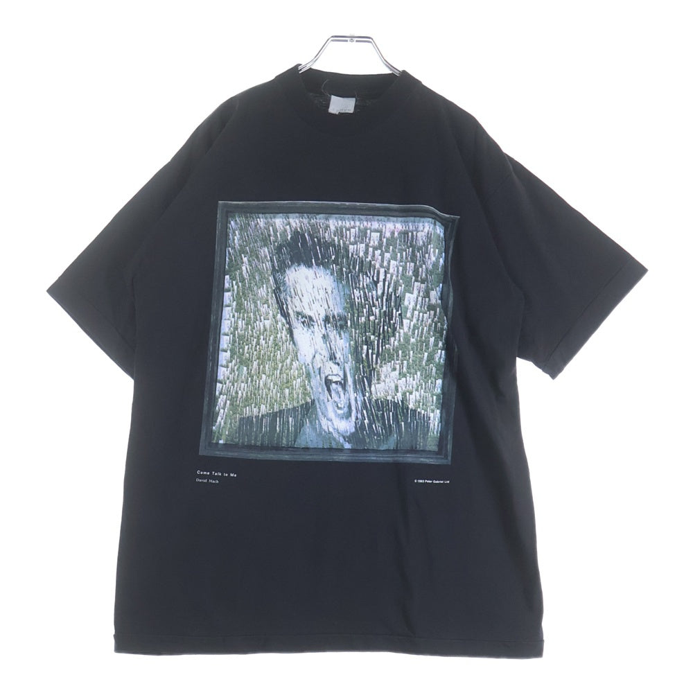 VINTAGE(ヴィンテージ) 90s PETER GABRIEL SECRET WORLD TOUR TEE ピーターガブリエル 両面プリント半袖Tシャツ ブラック