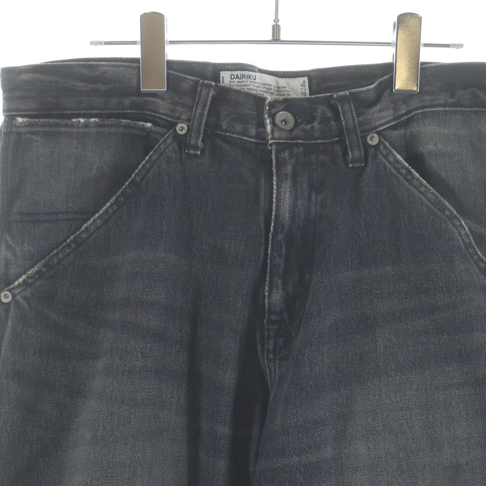 DAIRIKU(ダイリク) 22SS Painter Denim Pants D-5 ペインターデニムパンツ ブラック