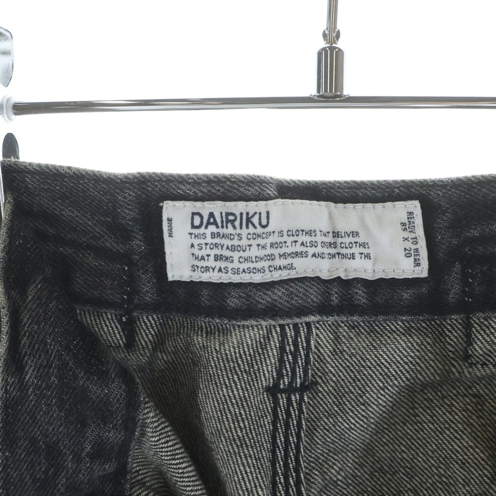 DAIRIKU(ダイリク) 22SS Painter Denim Pants D-5 ペインターデニムパンツ ブラック