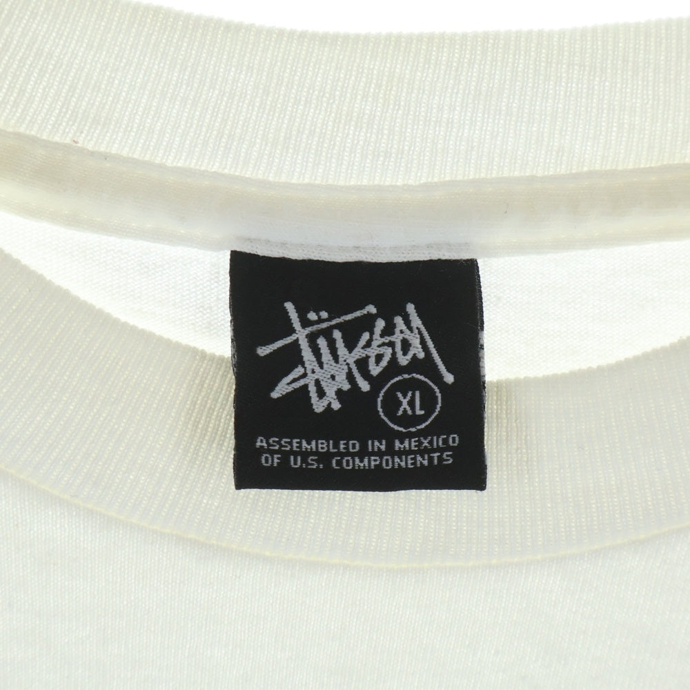 STUSSY(ステューシー) 00S × WTAPS ダブルタップス WORLD TOUR DESIGN TEE 25周年 ワールドツアー デザイン 半袖Tシャツ カットソー ホワイト