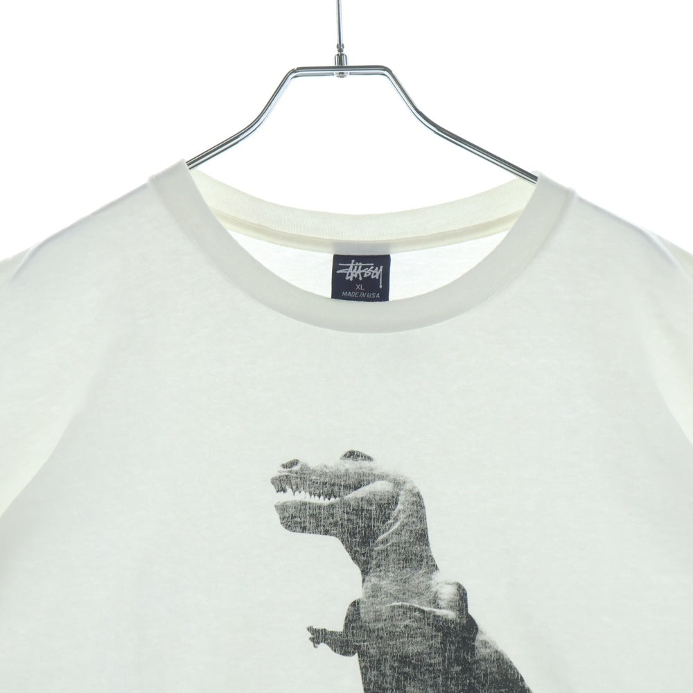 STUSSY(ステューシー) 90-00S ARCHIVES BIG AND MEATY DESIGN PHOTO TEE オールド プリント フォト デザイン 半袖Tシャツ カットソー ホワイト
