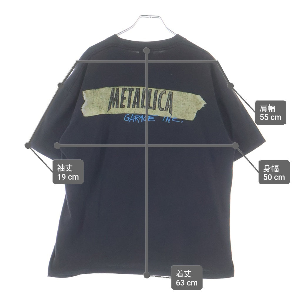 VINTAGE(ヴィンテージ) 90s METALLICA Garage Inc. アルバム ジャケ写 半袖カットソーTシャツ ブラック