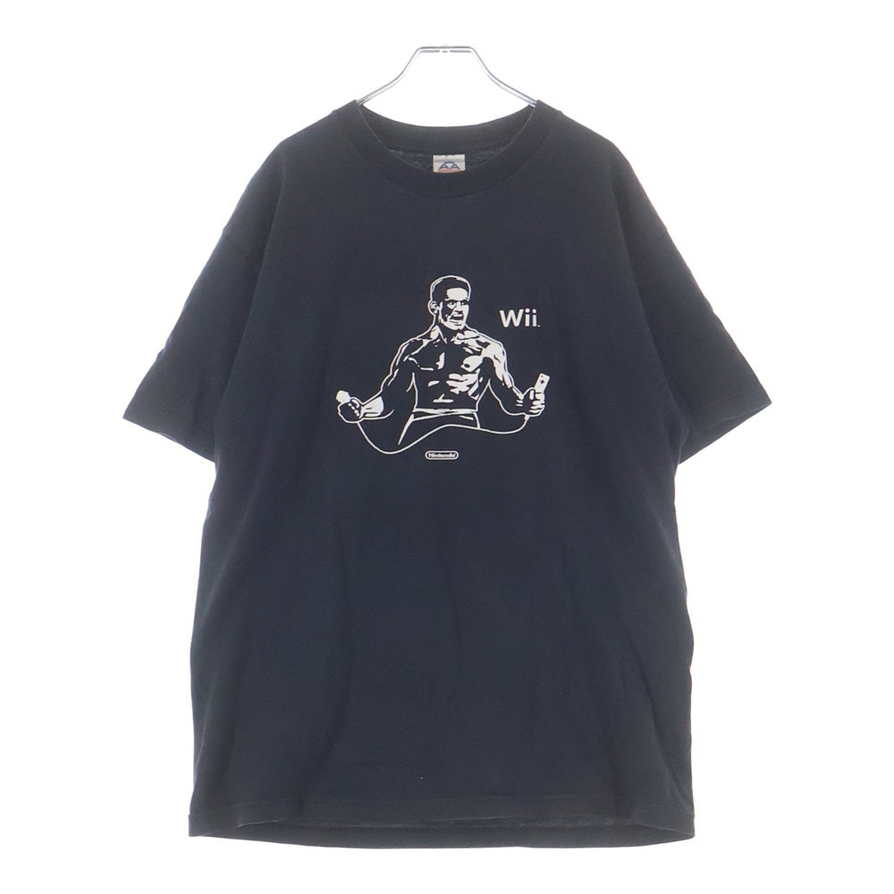 VINTAGE(ヴィンテージ) 00S NINTENDO WII NUNCHAKU TEE ニンテンドー ヌンチャク 半袖Tシャツ カットソー ブラック