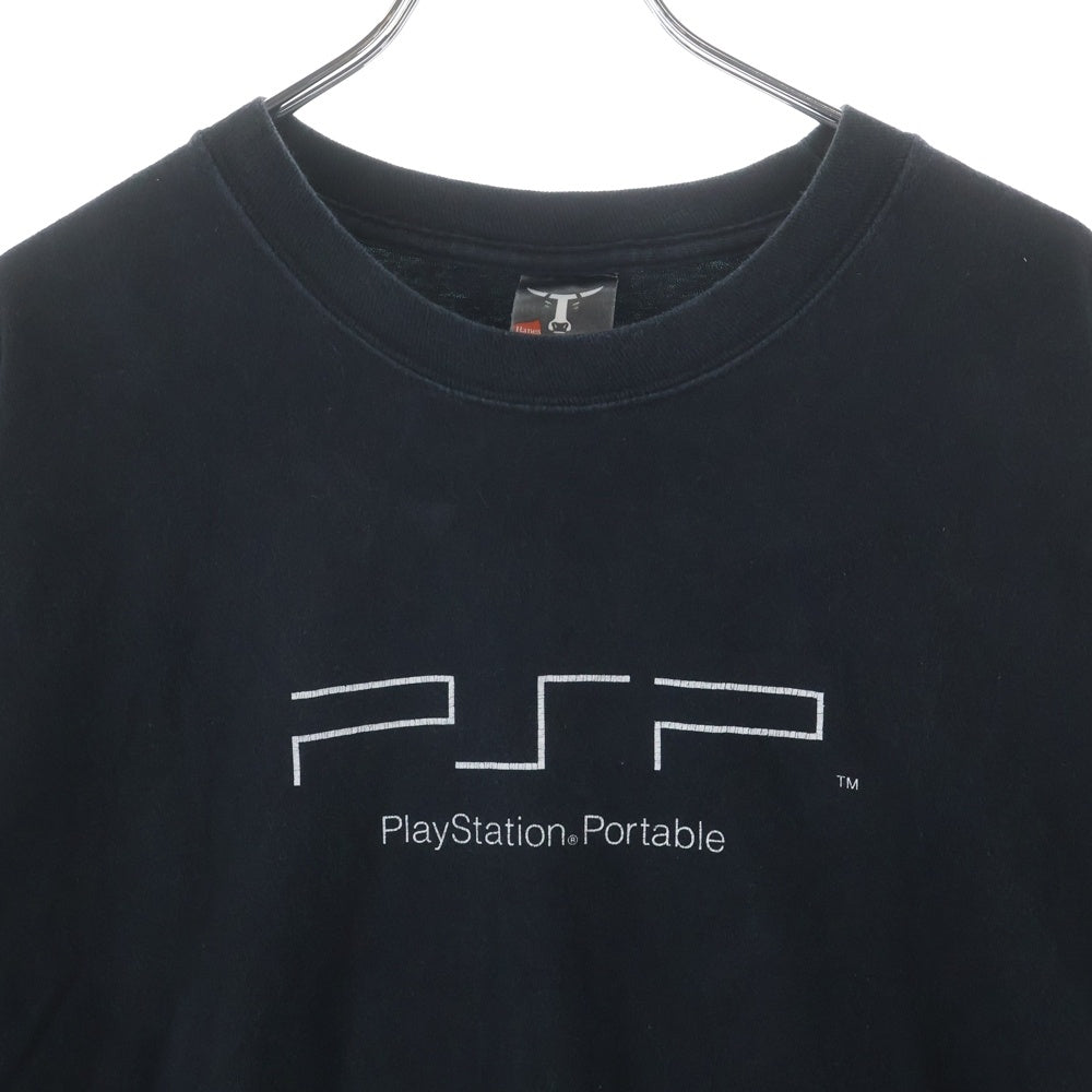 VINTAGE(ヴィンテージ) 00S PSP PLAYSTATION PORTABLE LOGO TEE プレイステーション ロゴ ゲーム 半袖Tシャツ カットソー ブラック