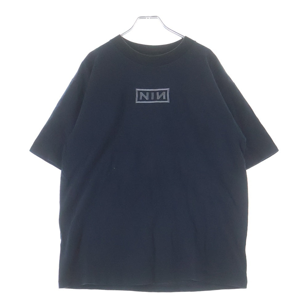 VINTAGE(ヴィンテージ) 90S NINE INCH NAILS CLOSER EMBROIDERY BOX LOGO ナイン インチ ネイルズ クローザー エンブロイダリー ボックスロゴ 半袖Tシャツ カットソー ブラック