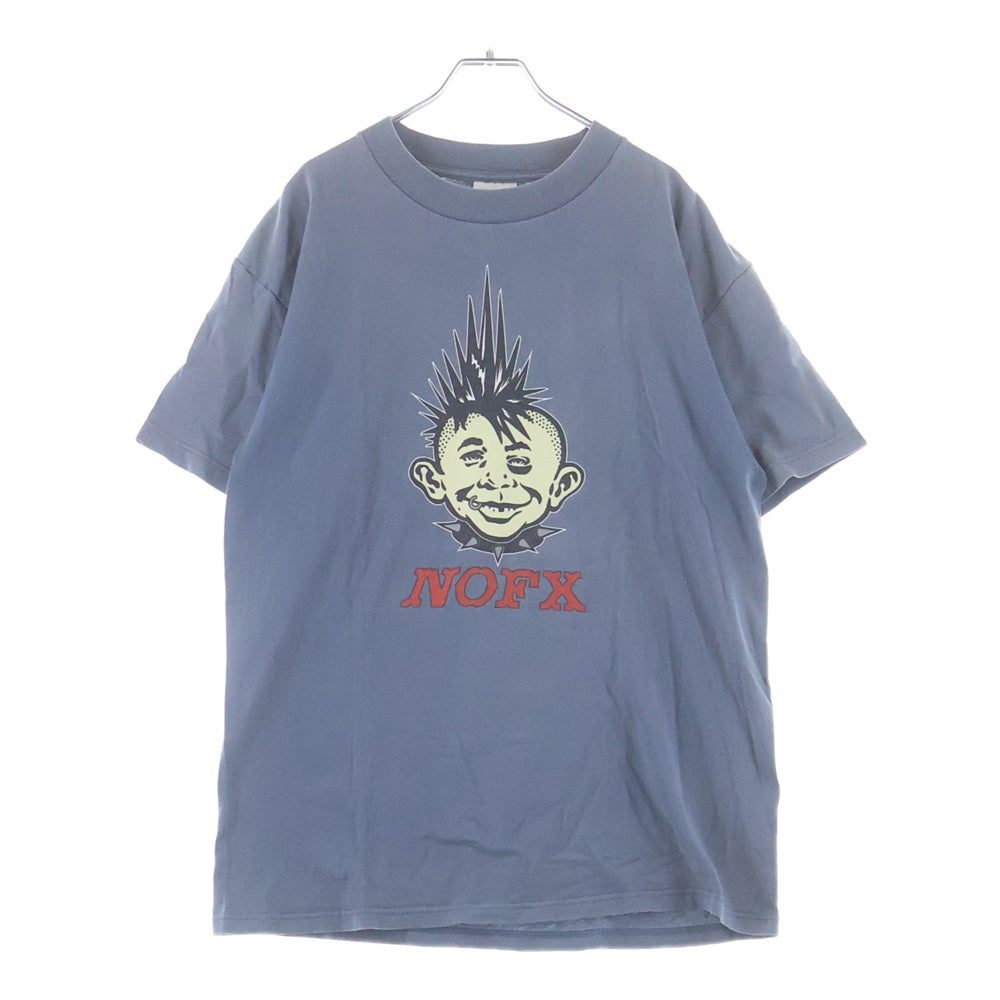 VINTAGE(ヴィンテージ) 90S NOFX ME NOFX YOU WORRY! 両面プリント 半袖Tシャツ カットソー ブルー