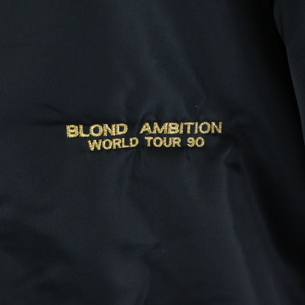 VINTAGE(ヴィンテージ) 90S MADONNA BLOND AMBITION WORLD TOUR 90 MA-1 マドンナ ブロンドアンビション ツアー ボンバー 中綿 ジャケット ブラック