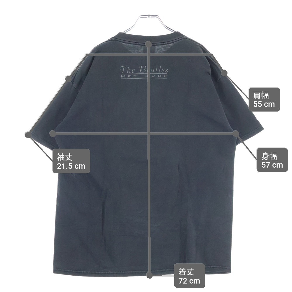 VINTAGE(ヴィンテージ) 90S BEATLES HEY JUDE TEE 1999 ビートルズ ヘイ ジュード バンド 半袖Tシャツ カットソー ブラック