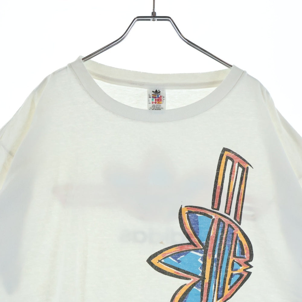 adidas(アディダス) 90S VINTAGE TREFOIL LOGO TEE ヴィンテージ トレフォイルロゴ 半袖Tシャツ カットソー ホワイト