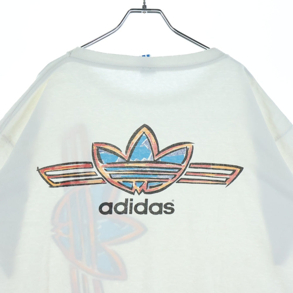 adidas(アディダス) 90S VINTAGE TREFOIL LOGO TEE ヴィンテージ トレフォイルロゴ 半袖Tシャツ カットソー ホワイト