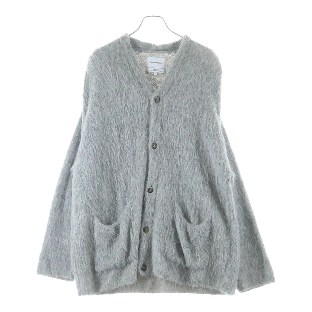 THE INOUE BROTHERS(ザイノウエブラザーズ) SURI CARDIGAN コットンアルパカ 毛足長 ニットカーディガン グレー KNIT7-SUR-NYLON