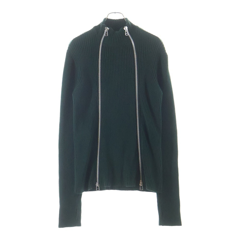 JOHN LAWRENCE SULLIVAN(ジョンローレンスサリバン) 17AW ZIP KNIT SWEATER 4B007-0117-42 ダブルジップアップ ニットセーター 長袖 グリーン