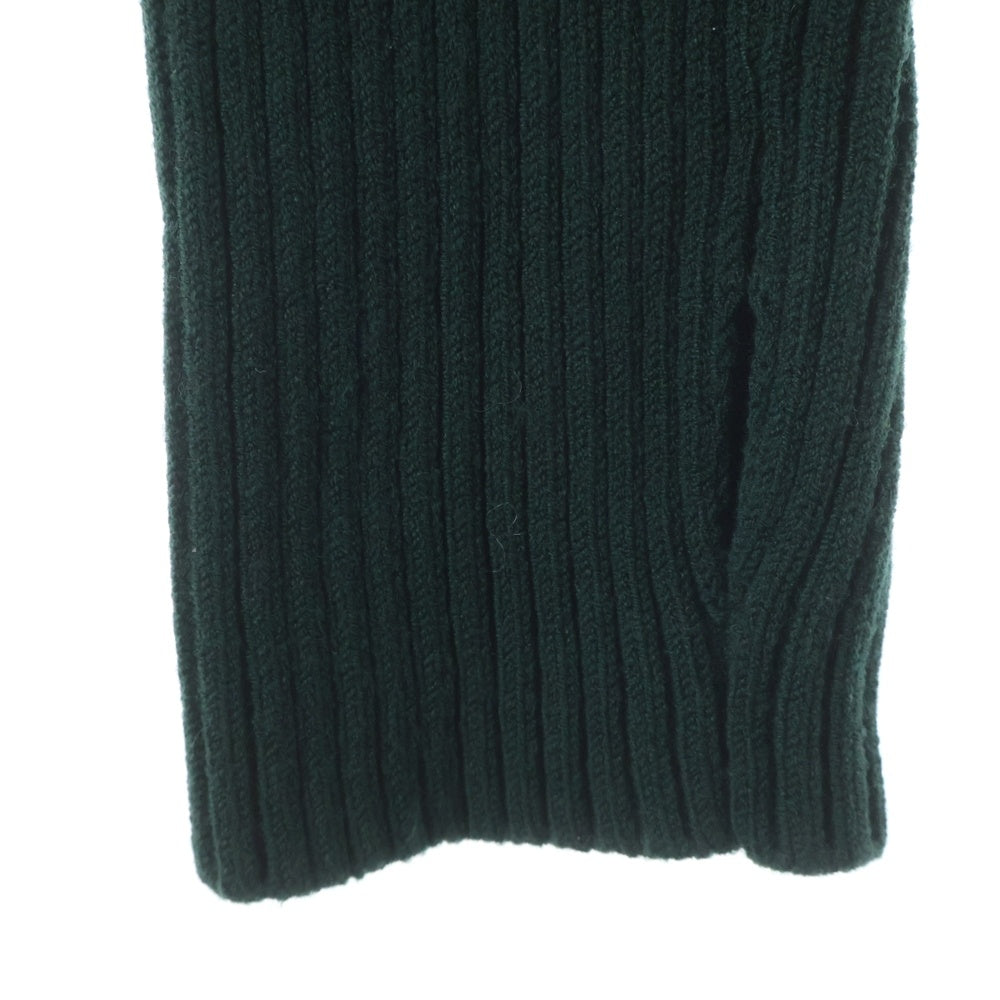 JOHN LAWRENCE SULLIVAN(ジョンローレンスサリバン) 17AW ZIP KNIT SWEATER 4B007-0117-42 ダブルジップアップ ニットセーター 長袖 グリーン