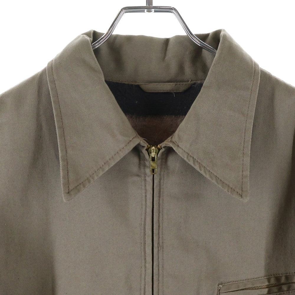 VINTAGE(ヴィンテージ) 50-60S SWIFT WORK JACKET CROWN ZIP ワーク ジャケット 裏地 ブランケット ベージュ
