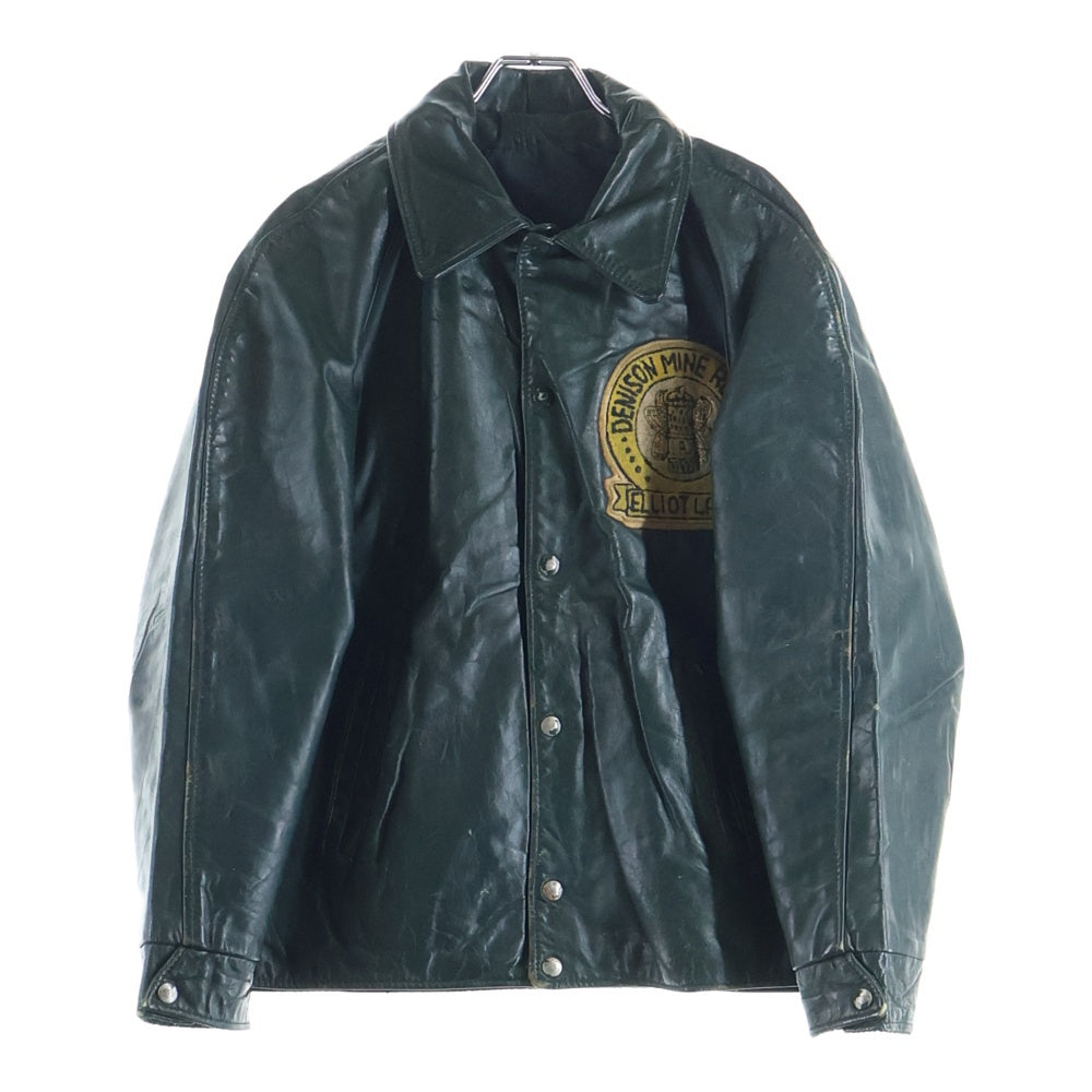 VINTAGE(ヴィンテージ) 60s DENISON MINE RESCUE LEATHER JAKET レザージャケット グリーン