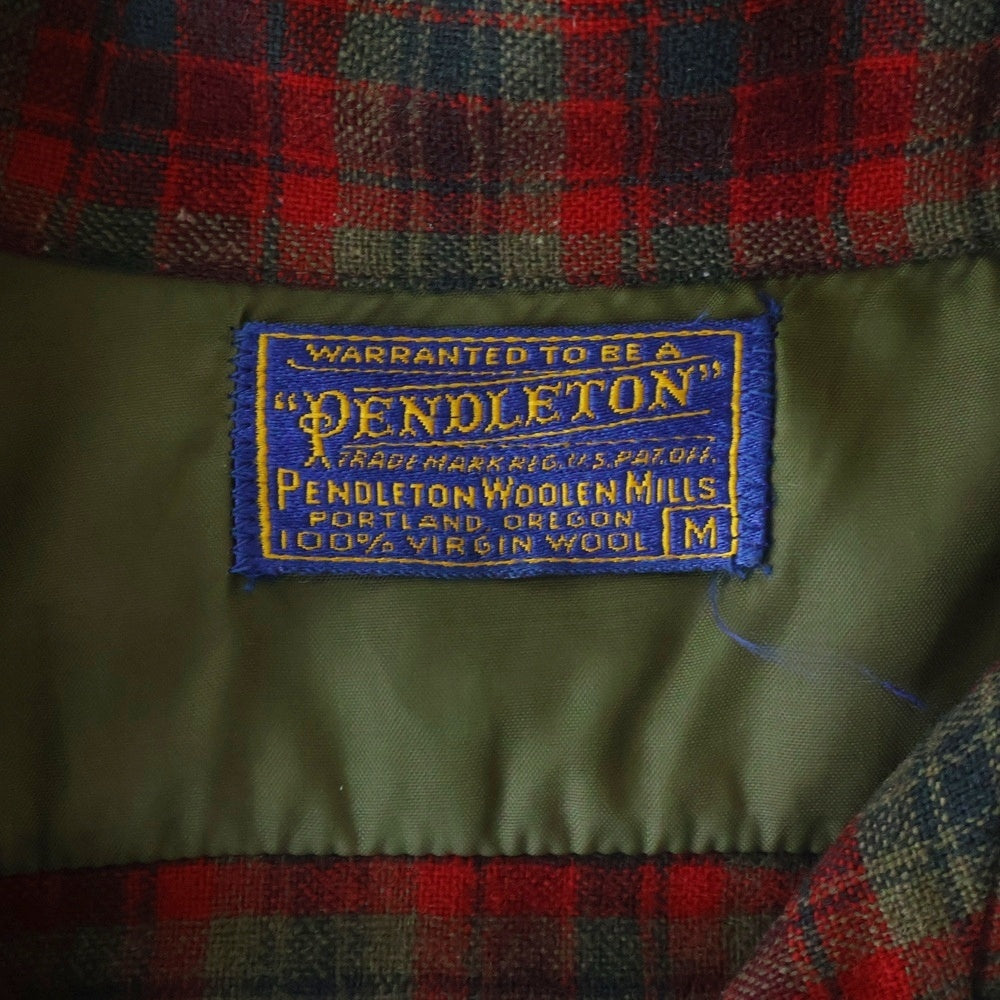 PENDLETON(ペンドルトン) 60s WOOL CHECK L/S SHIRT ウールチェック長袖シャツ レッド/ブラック/カーキ