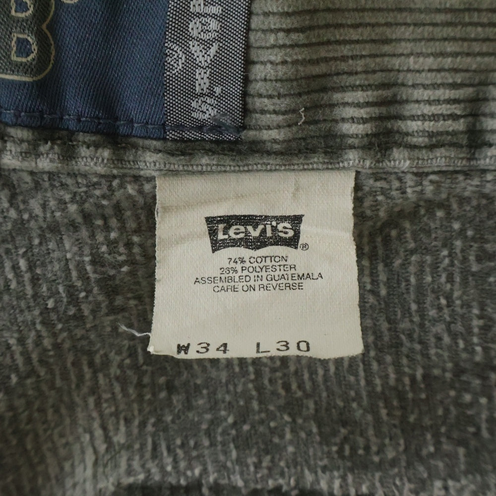 Levi's(リーバイス) 90S SILVERTAB CORDUROY CARGO PANTS シルバータブ コーデュロイ カーゴ ワイド パンツ グレー