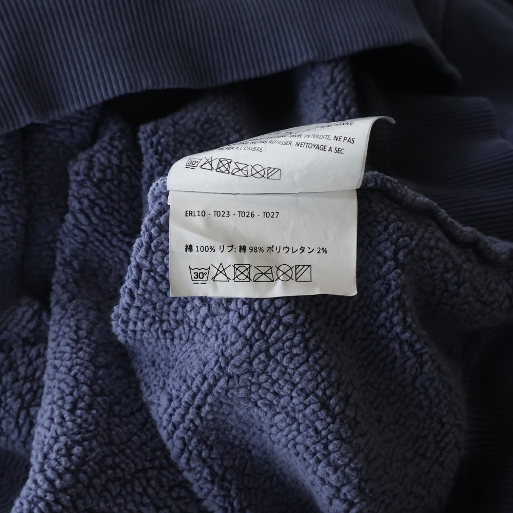 ERL(イーアールエル) Script Crewneck Knit ERL10T027 ロゴ刺繍 クルーネック長袖スウェットトレーナー パープル
