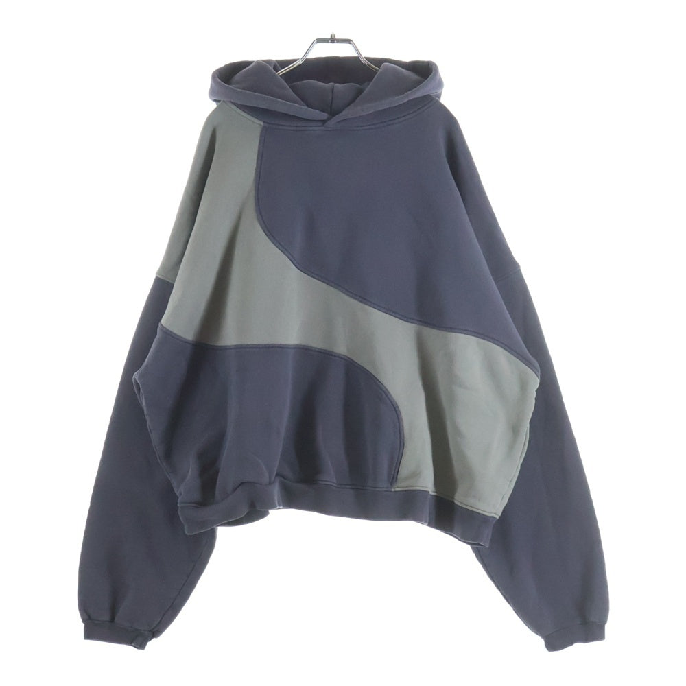 ERL(イーアールエル) Wave Hoodie ERL11T024 ウェーブ プルオーバーパーカー フーディー パープル