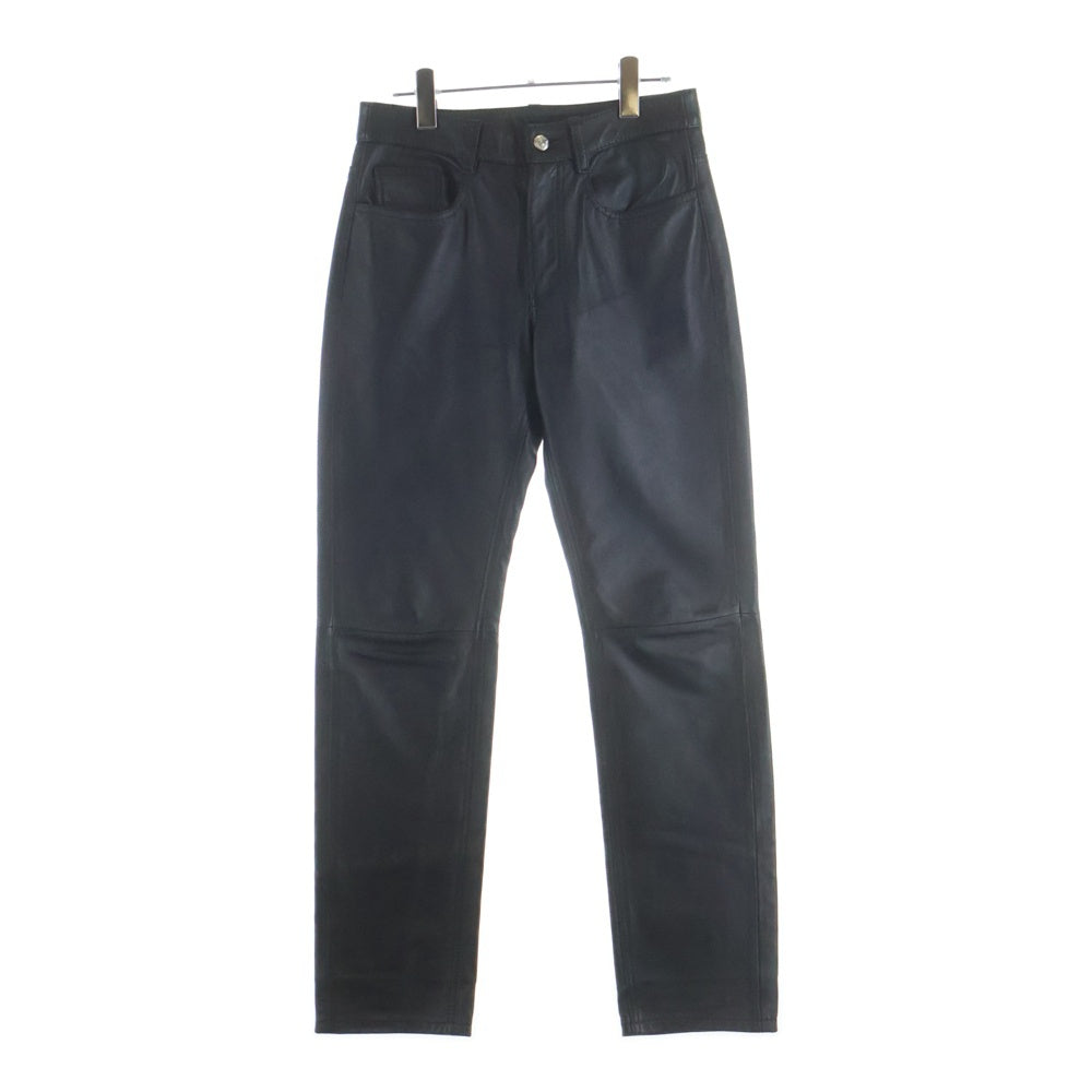 MM6 Maison Margiela(エムエムシックスメゾンマルジェラ) 20AW Lamb Leather Pant レザーパンツ ブラック S32LA0224