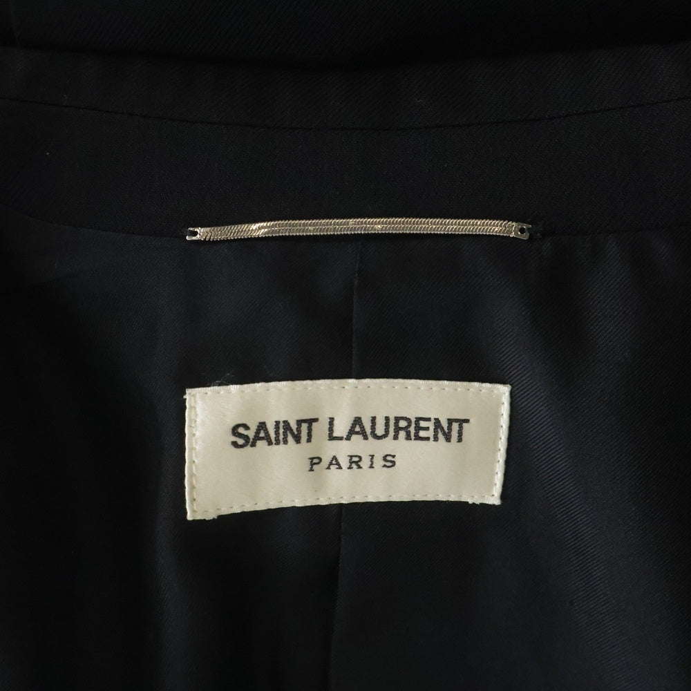 SAINT LAURENT PARIS(サンローランパリ) ノッチドラペル 2Bテーラードジャケット スラックス セットアップ 510213/510211 Y404W ブラック