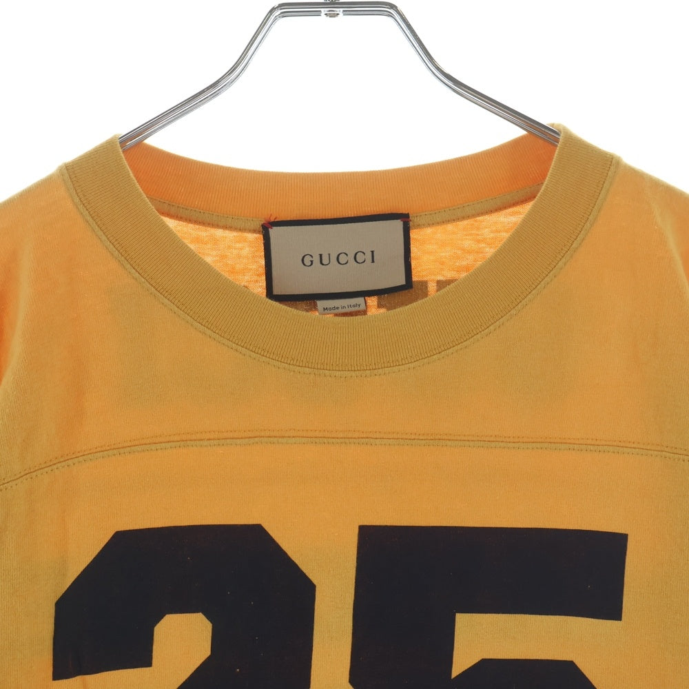 GUCCI(グッチ) 21SS 25 Eschatology Graphic Print Oversized T-Shirt エスカトロジー グラフィック プリント 半袖Tシャツ カットソー イエロー/ブラック 660744 XJDKM