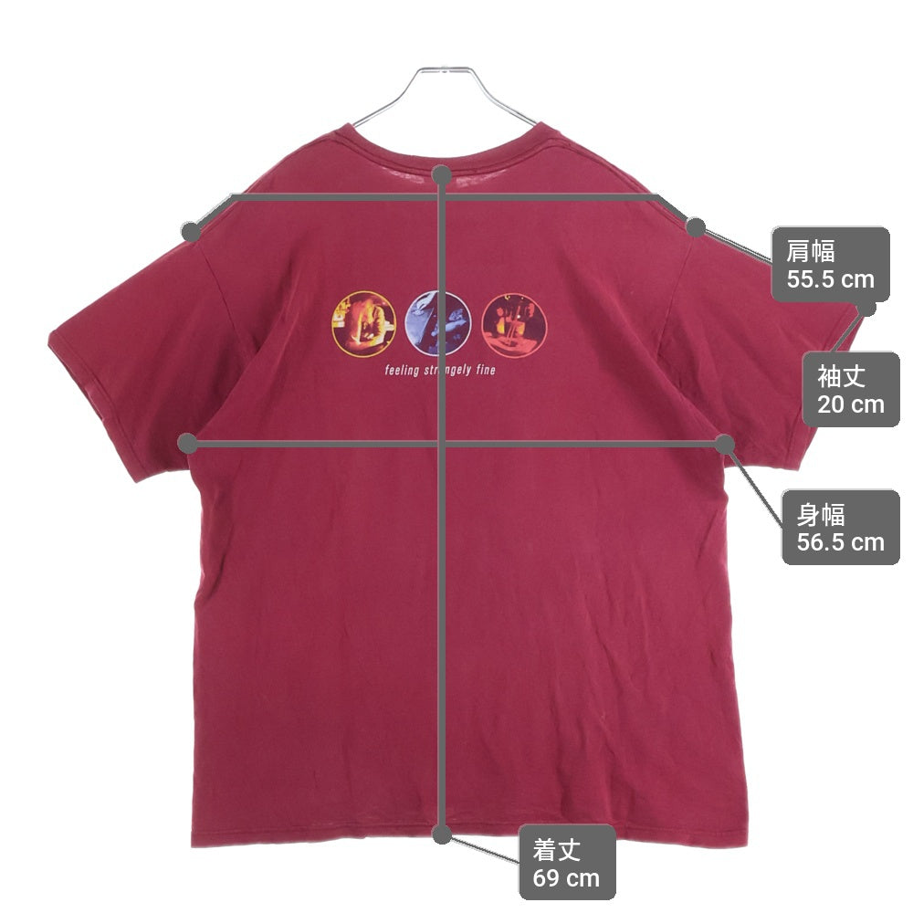 VINTAGE(ヴィンテージ) 90s VINTAGE SEMISONIC FEELING STRANGELY FINE Tee セミーソニック 半袖カットソーTシャツ レッド