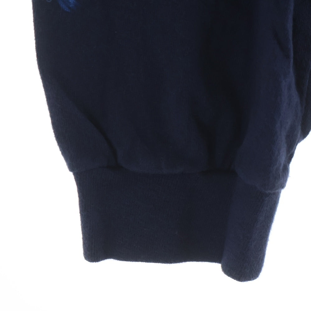 HARLEY DAVIDSON(ハーレーダビッドソン) 00S BAR & SHILD BLUE FLAME DALES L/S TEE バー アンド シールド ブルーフレーム 長袖Tシャツ カットソー ネイビー