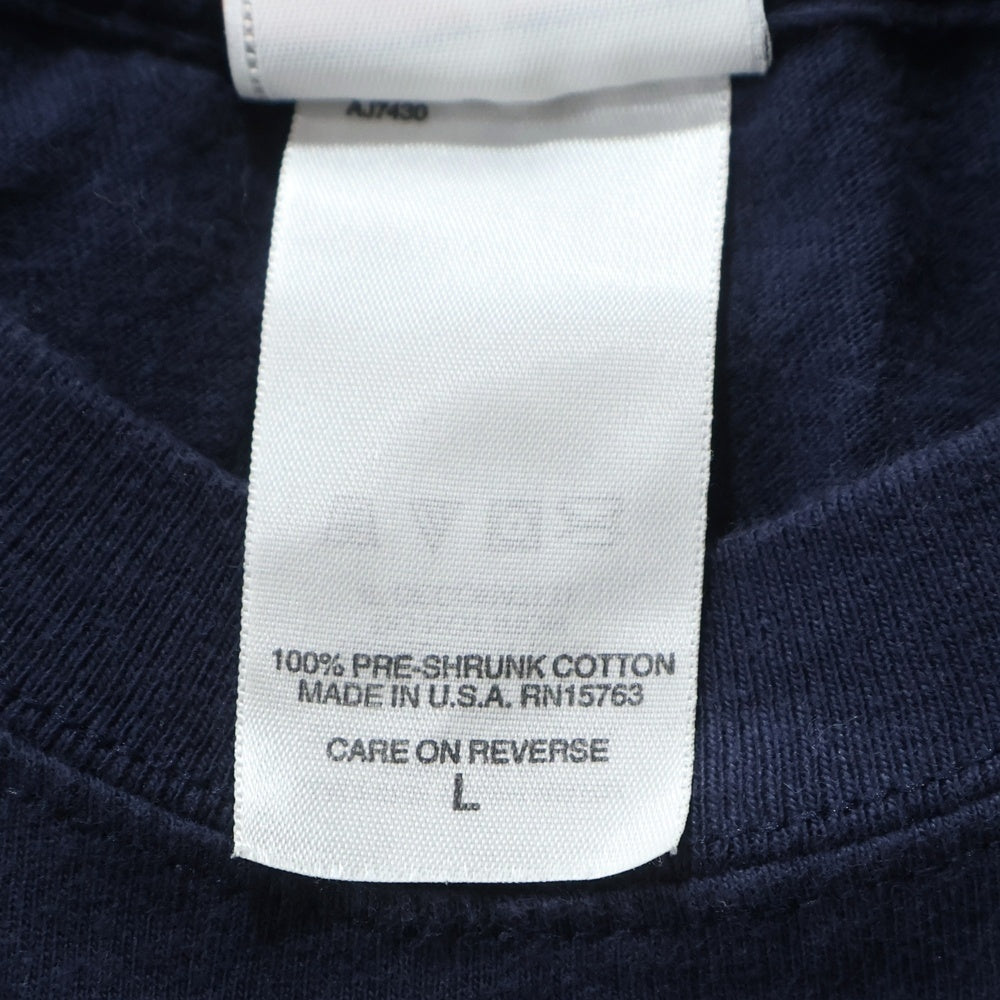 HARLEY DAVIDSON(ハーレーダビッドソン) 00S BAR & SHILD BLUE FLAME DALES L/S TEE バー アンド シールド ブルーフレーム 長袖Tシャツ カットソー ネイビー