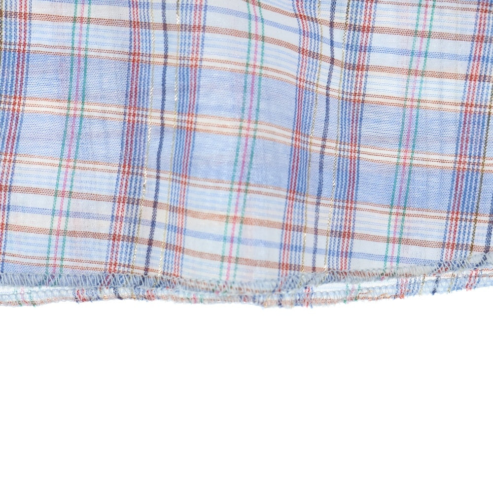 HBARC(エイチバーシー) 70s CHECK WESTERN L/S SHIRT ウェスタン 長袖シャツ ブルー/ホワイト/レッド