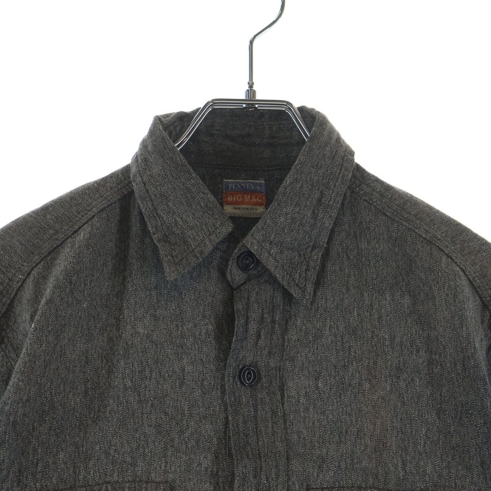 VINTAGE(ヴィンテージ) 50s BIG MAC PENNEY'S (ビッグマック ぺニーズ) BLACK CHAMBRAY SHIRT ダブルネーム シャンブレーシャツ ブラック