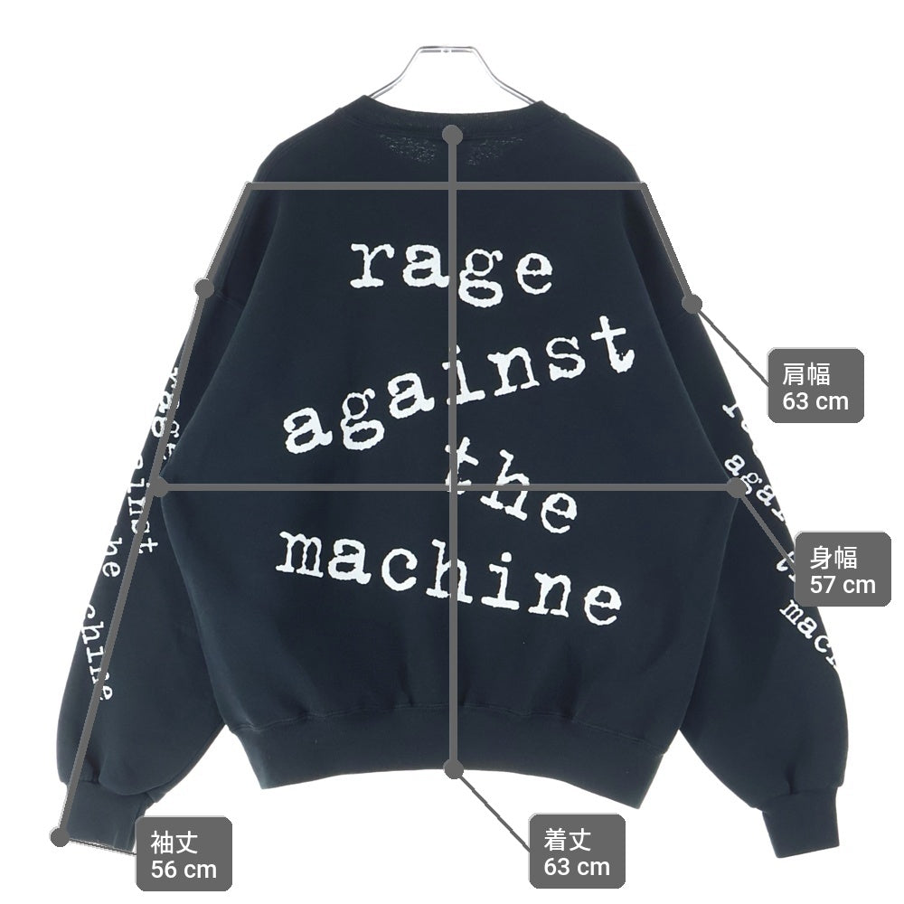 VINTAGE(ヴィンテージ) RAGE AGAINST THE MACHIN SWEAT BOOTLEG レイジ アゲインスト ザ マシーン ブートレグ スウェット ブラック