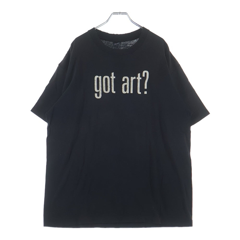 STUSSY(ステューシー) 90S OLD GOT ART? LAGUNA ART MUSEUM 紺タグ ゴット アート 半袖Tシャツ ブラック