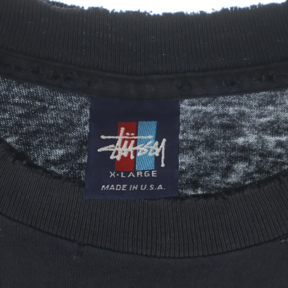 STUSSY(ステューシー) 90S OLD GOT ART? LAGUNA ART MUSEUM 紺タグ ゴット アート 半袖Tシャツ ブラック