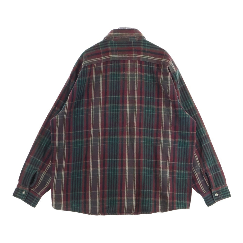 FIVE BROTHERS(ファイブブラザー) 90S FLANNEL CHECK L/S SHIRT コットン チェック 長袖 ネルシャツ レッド/グリーン/ブラック