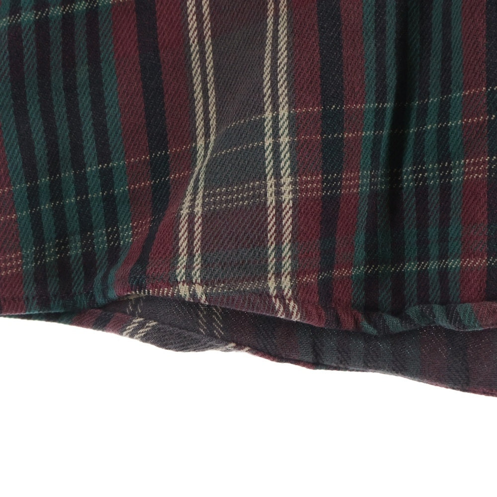 FIVE BROTHERS(ファイブブラザー) 90S FLANNEL CHECK L/S SHIRT コットン チェック 長袖 ネルシャツ レッド/グリーン/ブラック