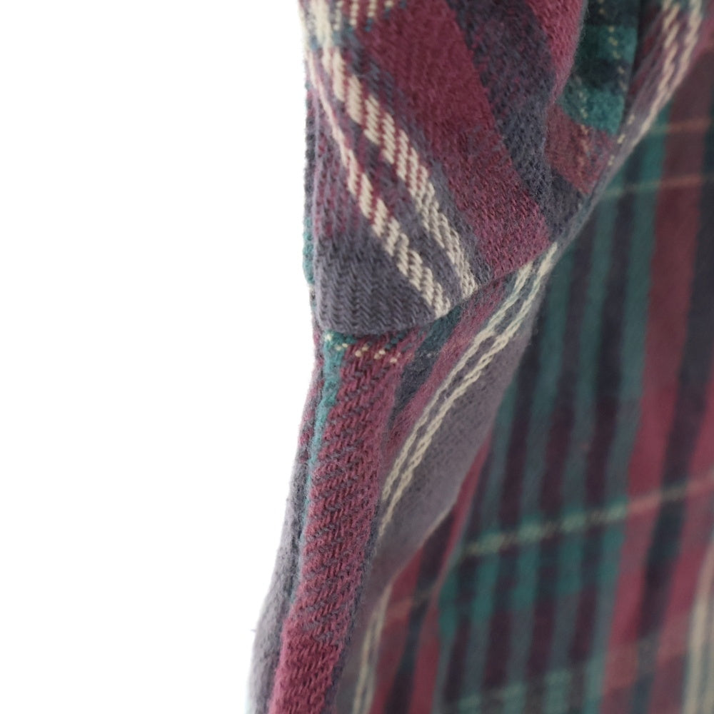 FIVE BROTHERS(ファイブブラザー) 90S FLANNEL CHECK L/S SHIRT コットン チェック 長袖 ネルシャツ レッド/グリーン/ブラック