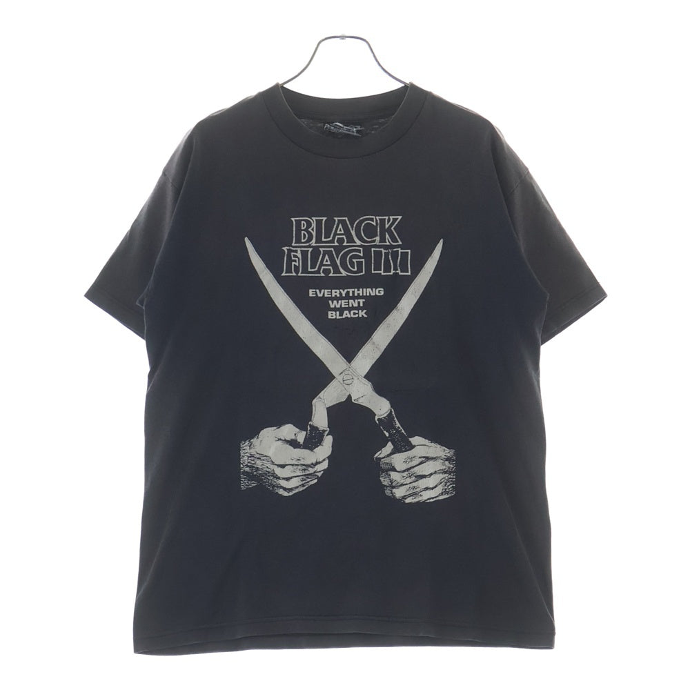 VINTAGE(ヴィンテージ) 90-00S BLACK FLAG EVERYTHING WENT BLACK ブラックフラッグ 半袖Tシャツ カットソー ブラック