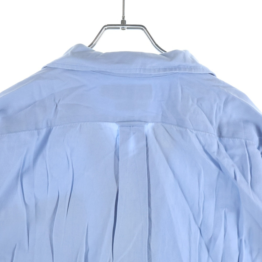 POLO RALPH LAUREN(ポロラルフローレン) CALDWELL SILK COTTON OPEN COLOR S/S SHIRT シルク コットン オープンカラー 開襟 半袖シャツ ブルー