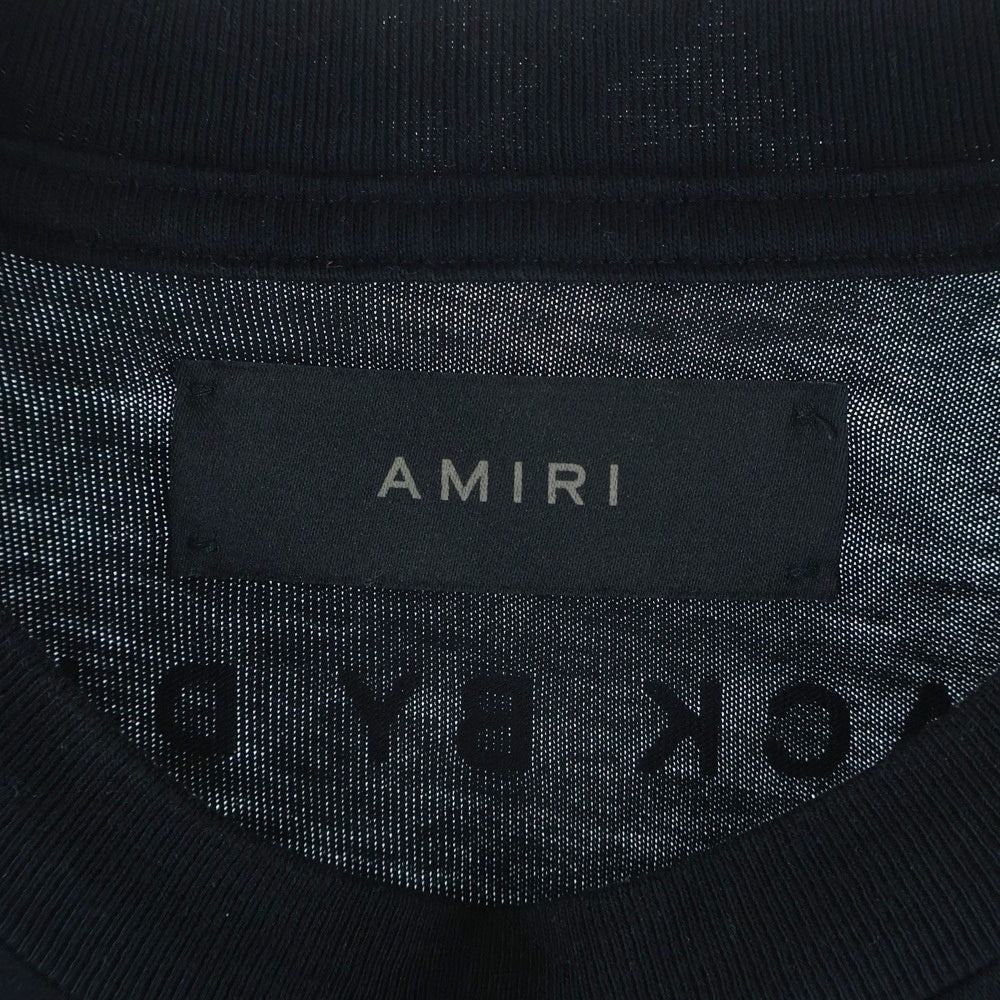 AMIRI(アミリ) PREEMO LOGO PRINT TEE プリーモ ロゴ 半袖カットソーTシャツ ブラック SRAW23MJG011SMRJAJ0