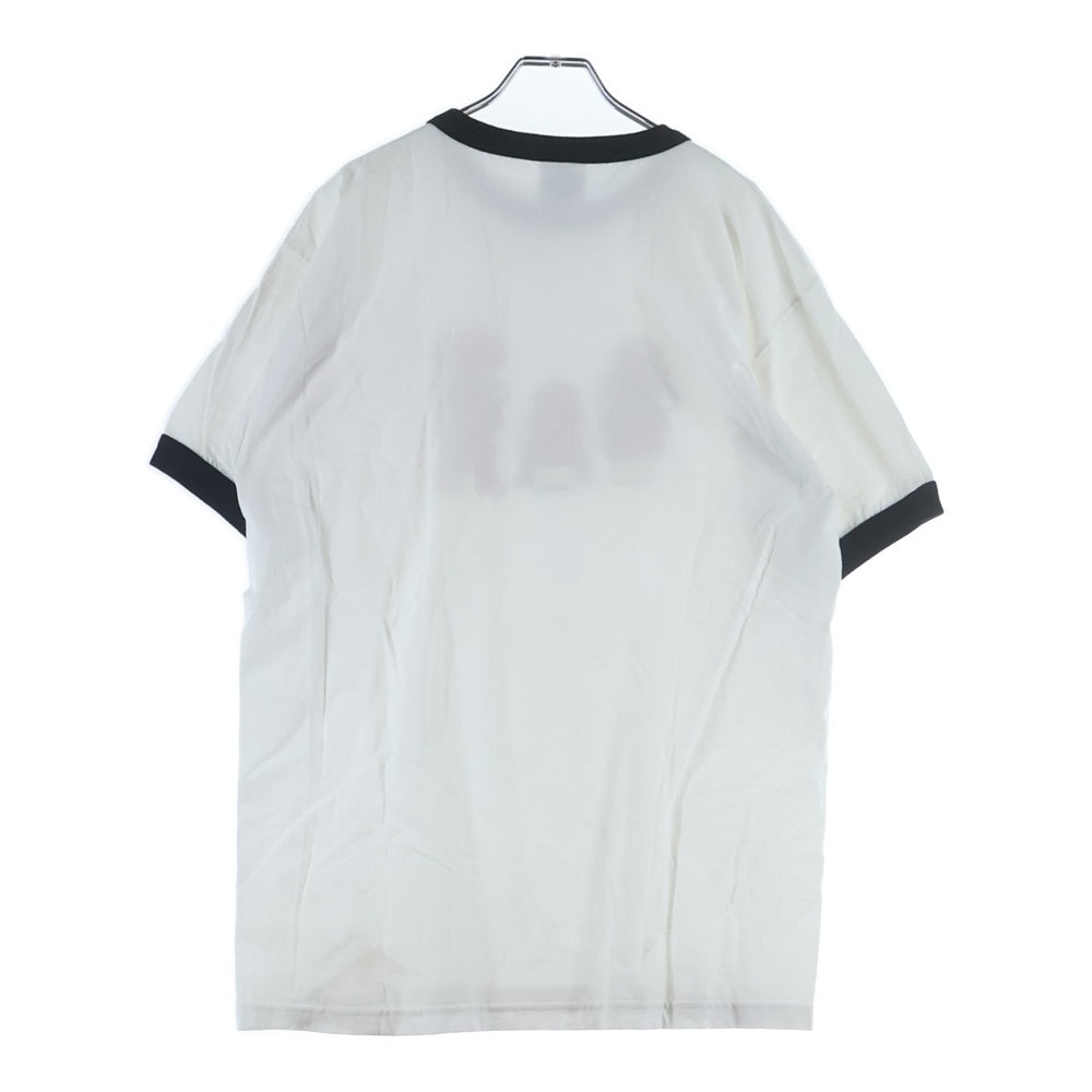 VINTAGE(ヴィンテージ) 00S MARIO RINGER TEE 2002 リンガーネック 半袖Tシャツ カットソー ホワイト/ブラック