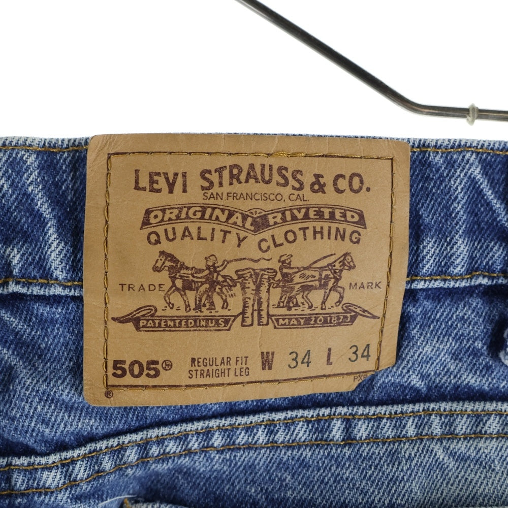 Levi's(リーバイス) 90S 505 REGULAR FIT ボタン裏刻印647 スモールオレンジタブ テーパード ジップフライ デニムパンツ インディゴ