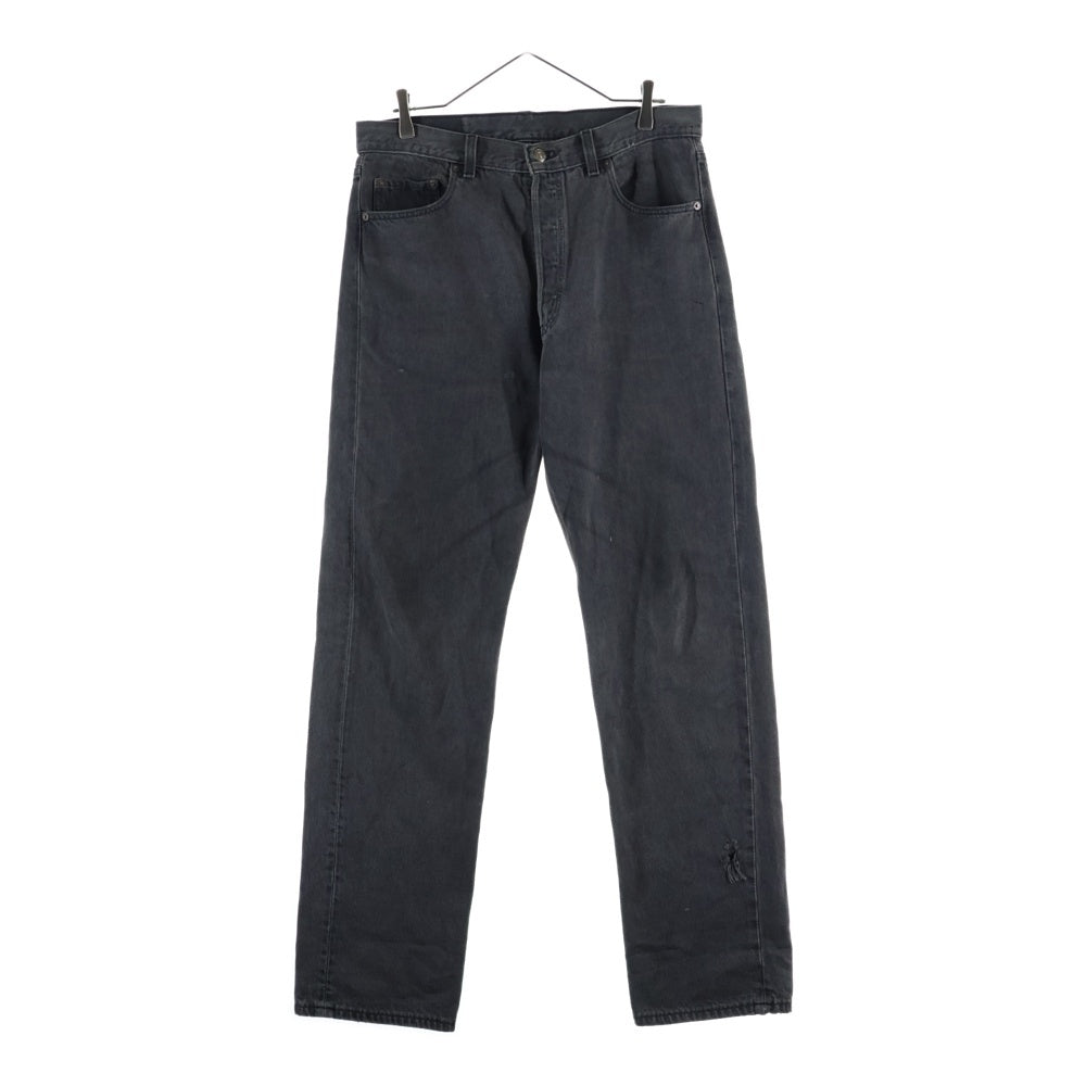 Levi's リーバイス 90S 501 サークルR 後染め USA製 ボタンフライ デニムパンツ ブラック Levi's(リーバイス) 90S 501 サークルR 後染め USA製 ボタンフライ