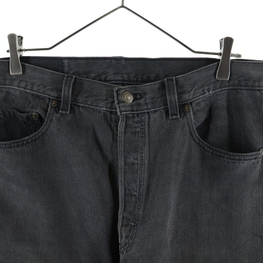 Levi's(リーバイス) 90S 501 サークルR 後染め USA製 ボタンフライ デニムパンツ ブラック