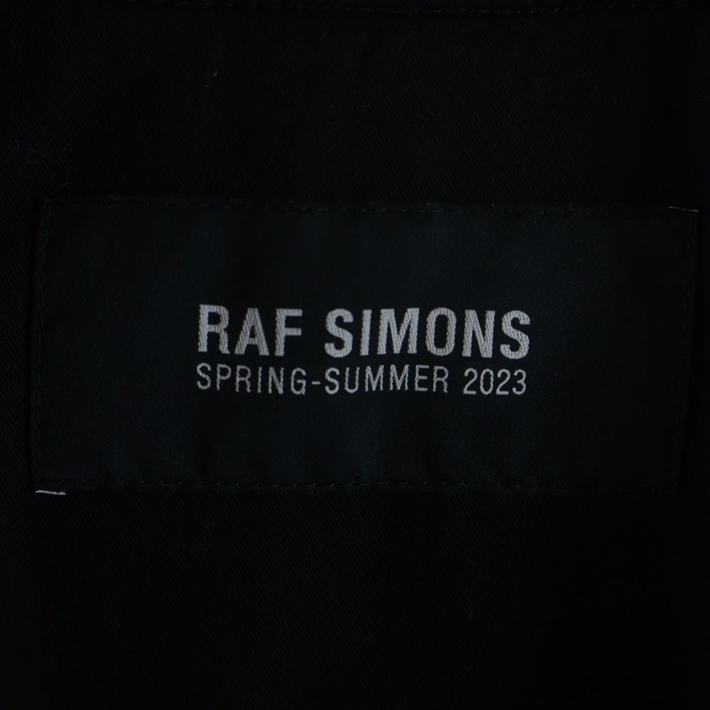 RAF SIMONS(ラフシモンズ) 23AW Classic bomber with leather patchRS MOD.231-M619 ロゴ パッチ クラシック オーバーサイズ MA-1 ボンバー ジャケット ブルゾン
