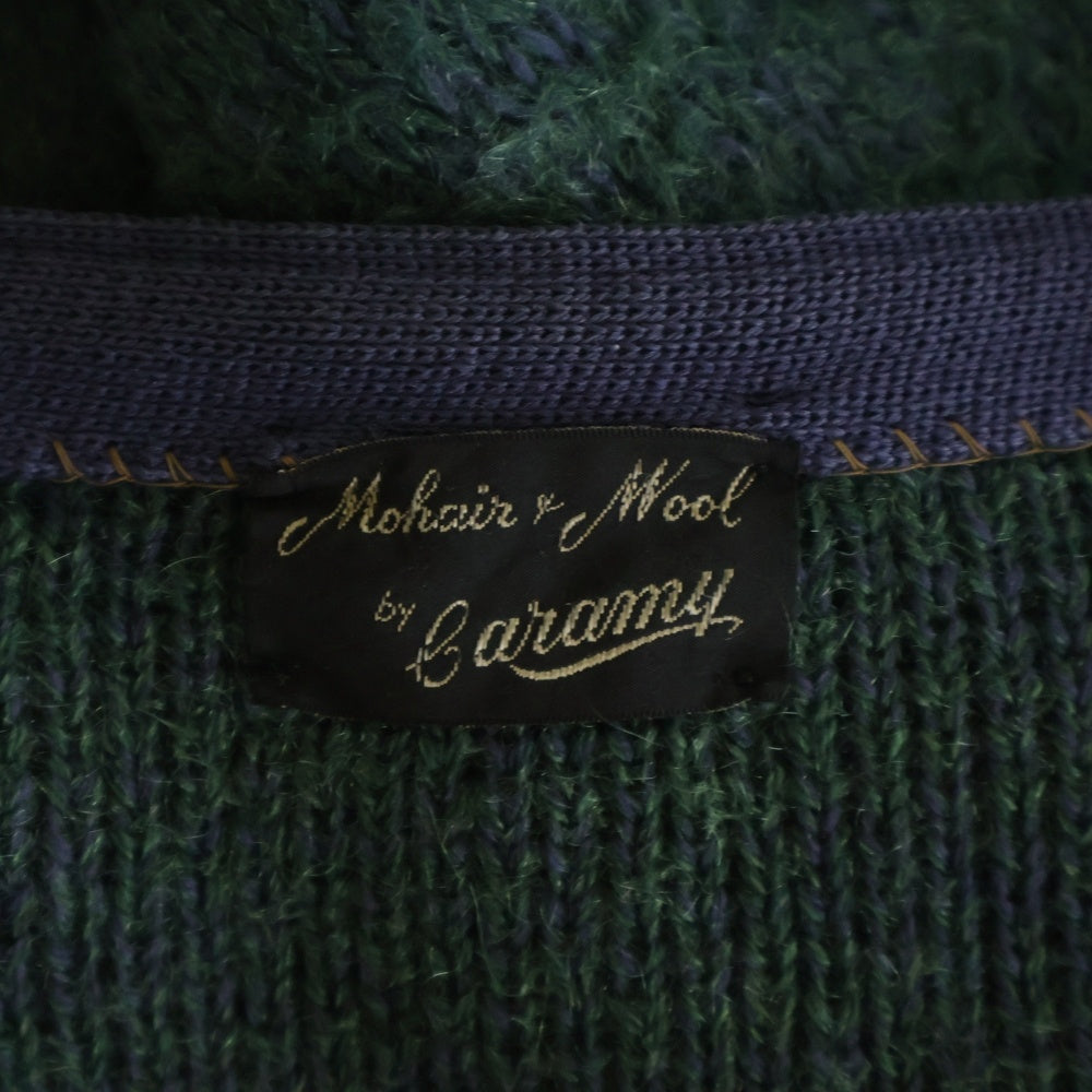VINTAGE(ヴィンテージ) 50-60S Caramy MOHAIR CARDIGAN モヘアカーディガン グリーン