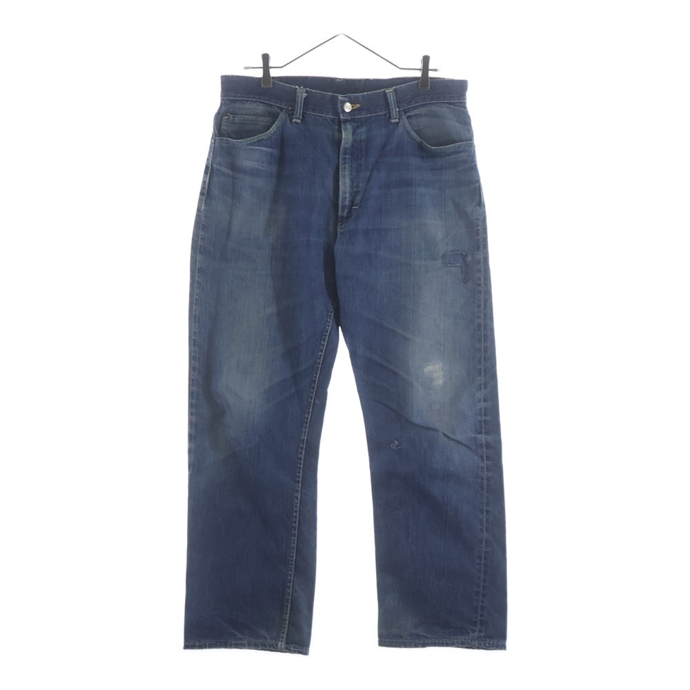 VINTAGE(ヴィンテージ) 50S COPPER KING by CAN'T BUST'EM DENIM PANTS 耳あり 片爪 レザーパッチ 股リベット デニムパンツ インディゴ