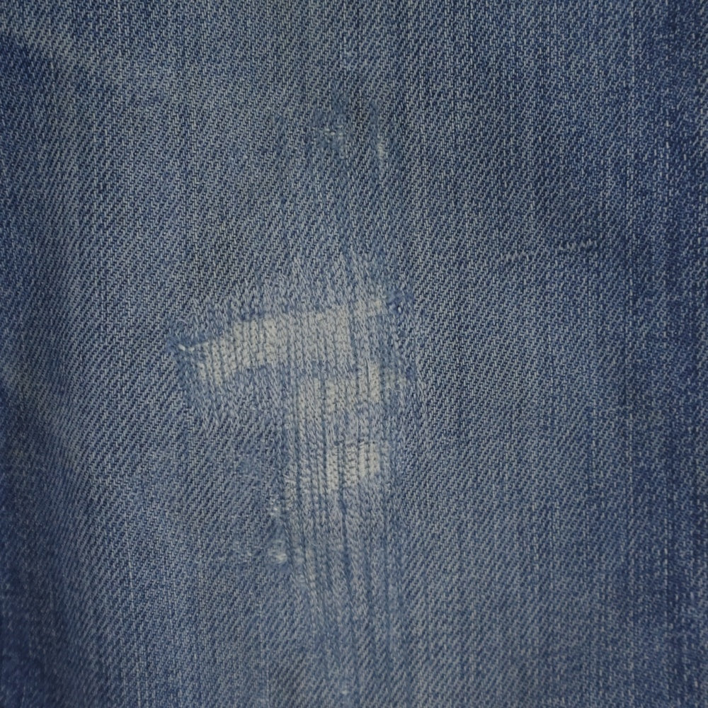VINTAGE(ヴィンテージ) 50S COPPER KING by CAN'T BUST'EM DENIM PANTS 耳あり 片爪 レザーパッチ 股リベット デニムパンツ インディゴ