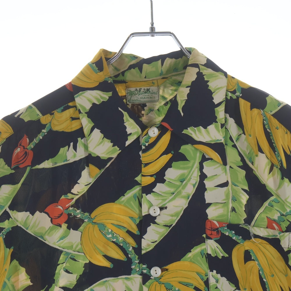 VINTAGE(ヴィンテージ) 50S MALIHINI BANANA LEAF ALOHA SHIRT バナナリーフ 半袖アロハシャツ マルチカラー