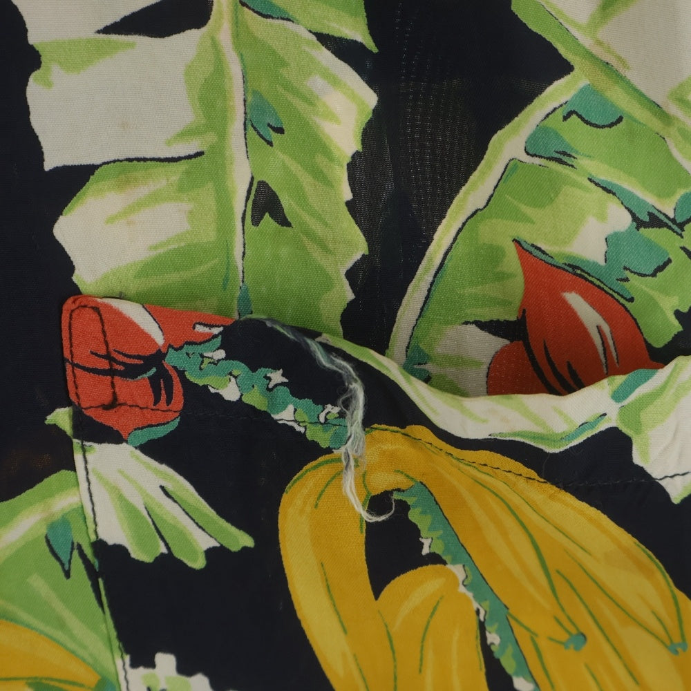VINTAGE(ヴィンテージ) 50S MALIHINI BANANA LEAF ALOHA SHIRT バナナリーフ 半袖アロハシャツ マルチカラー